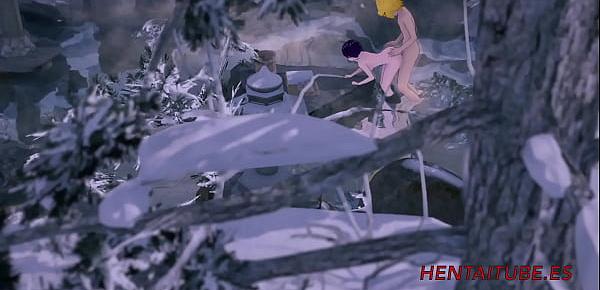  Boku No Hero Hentai - Denki Fucks Jiro in a HotSpring - My Hero Academia Porn Video 3D